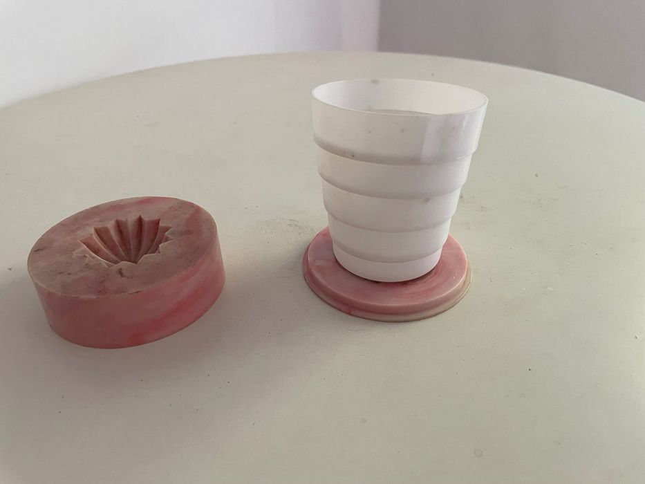 pahar camping pliabil din plastic pt drumetie cort Romania comunista