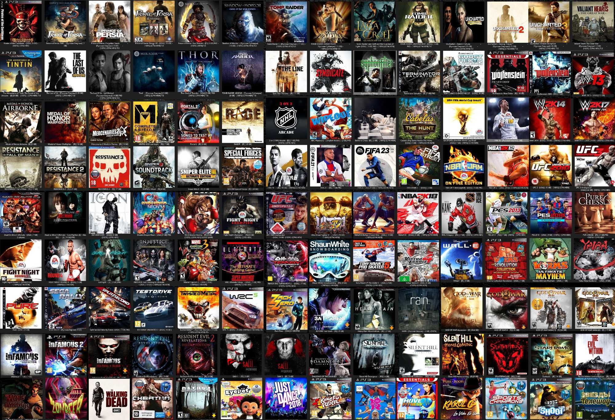 Установка игр, прошивка  PS3