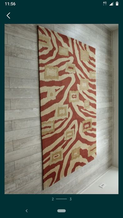 Covor lana lucrat manual