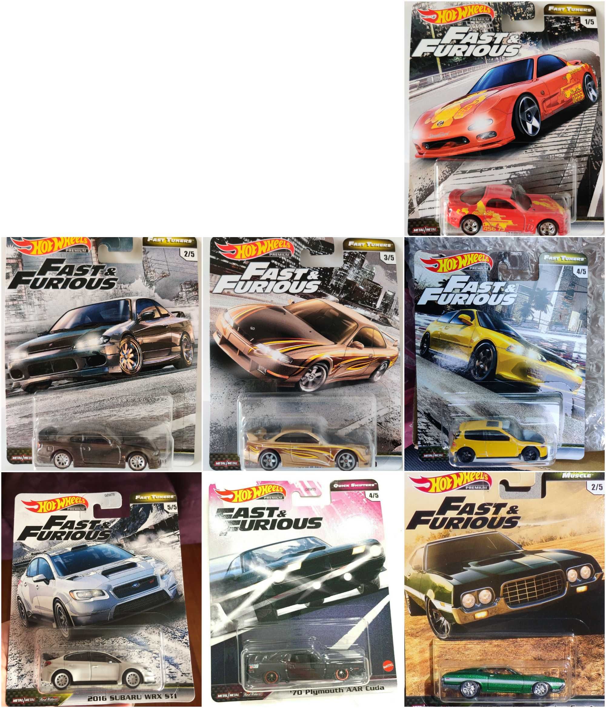 Метални колички Hot Wheels Fast&Furious Car Culture M2 Greenlight ERTL