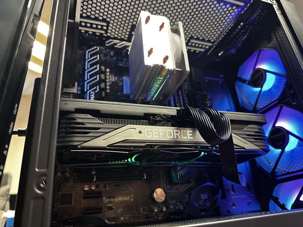 Геймърски компютър, full hd/2k, Ryzen 5, rtx 3070, 16gb, nvme