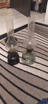 Стари месингови полюлей на задните снимки Газена лампа и газен фенер