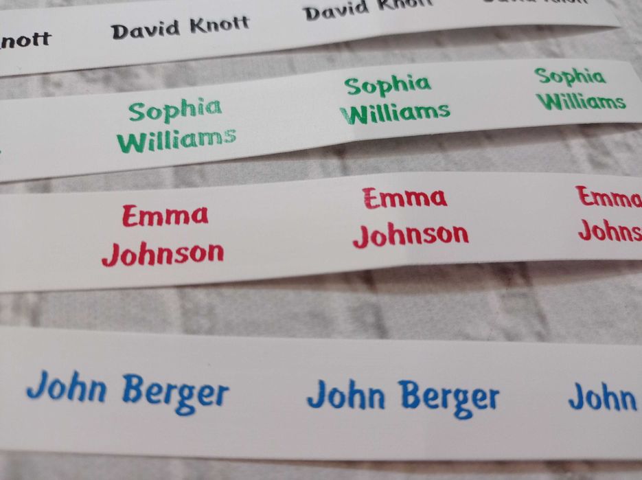 Етикети за дрехи за детска градина и ясла