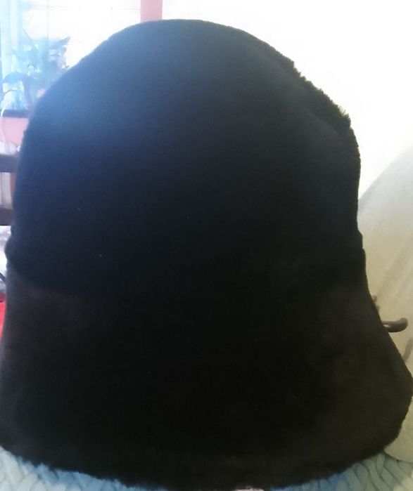 Caciula dama blana naturala