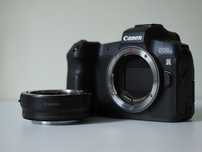 Canon EOS R + Adaptor EF-S - Cutie originală + 3 baterii