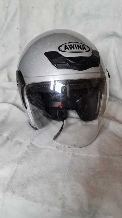 Cască Moto semi-integrală Awina TN-8661, Argintiu, mărimea S 55-56cm