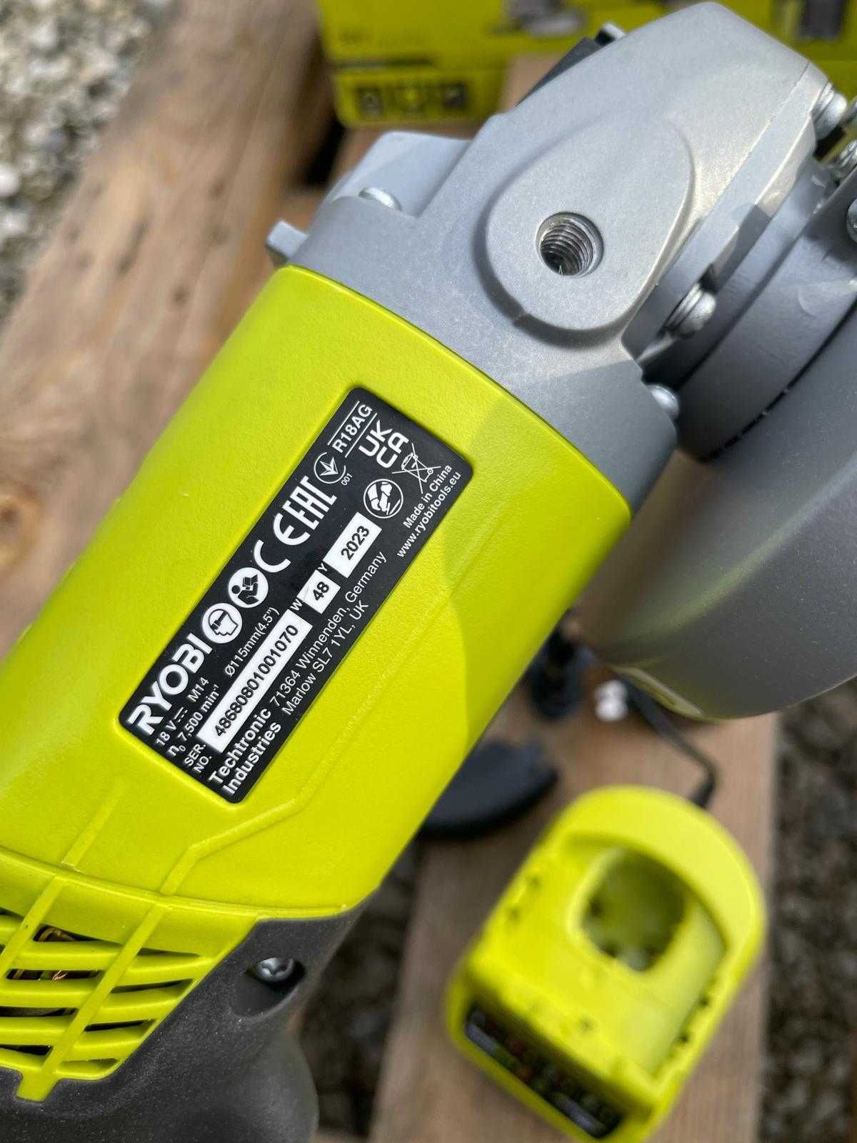 Polizor unghiular fără fir Ryobi R18AG-140S 18V ONE+