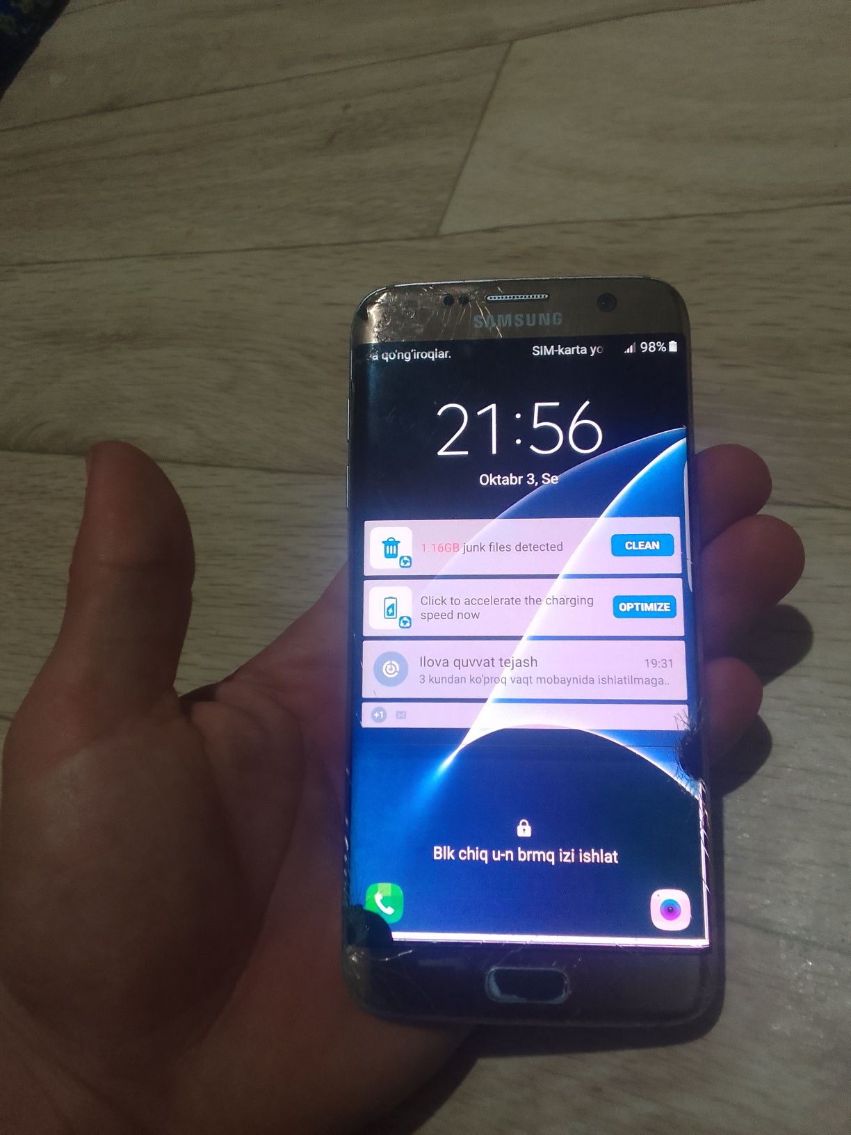 Samsung s7 edge  ishlawi yaxshi ekran sensor almashtirish kerak