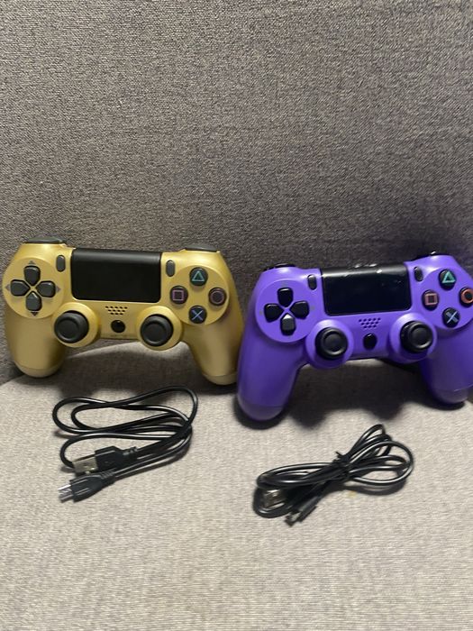 !!!НОВИ!!! 2 Контролери за ps4 цветове златен и лилав