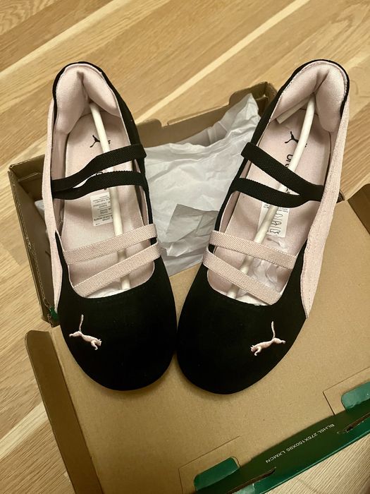 Puma Speedcat ballet in black and pink