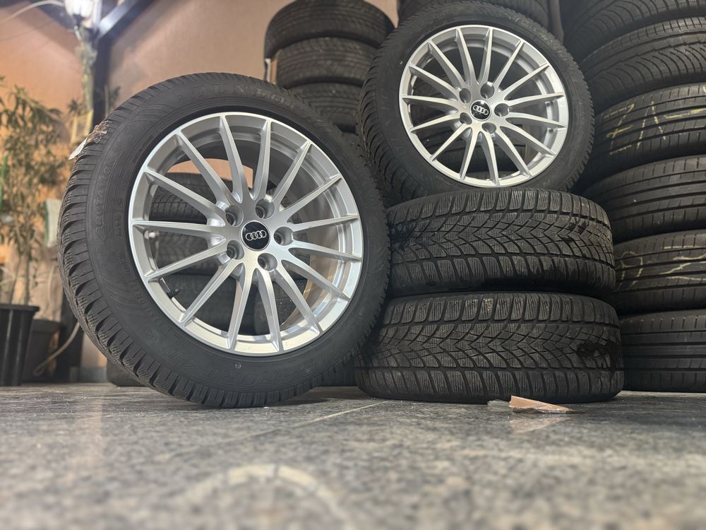 Jante 17” originale Audi A5 F5 cu anvelope M+S Dunlop 2021