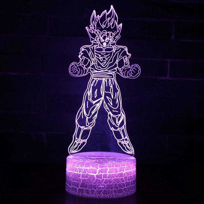 3D лампа,Star Wars,Spiderman,goku,Batman,Mewtwo,Iron Man, Mario