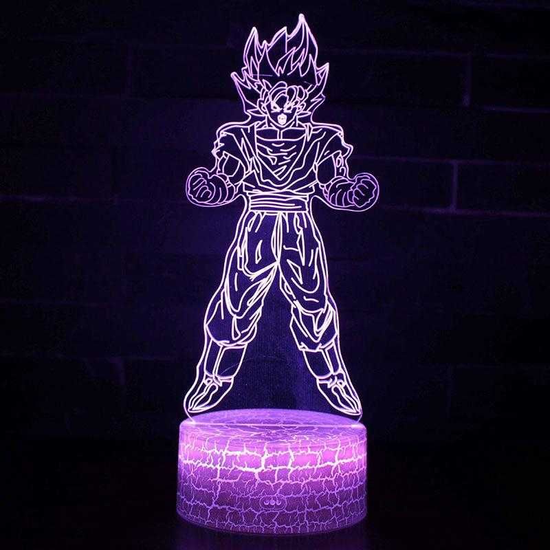 3D лампа,Star Wars,Spiderman,goku,Batman,Mewtwo,Iron Man, Mario