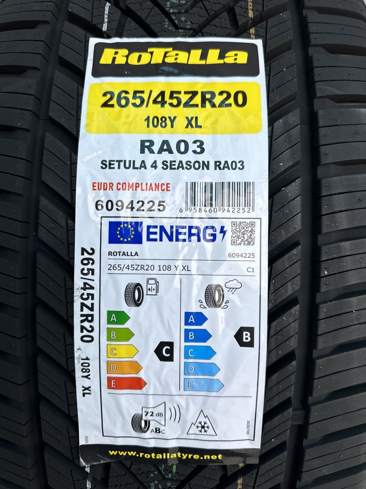 Нови всесезонни ROTALLA SETULA 4 SEASON RA03 265/45R20 108Y XL НОВ DOT