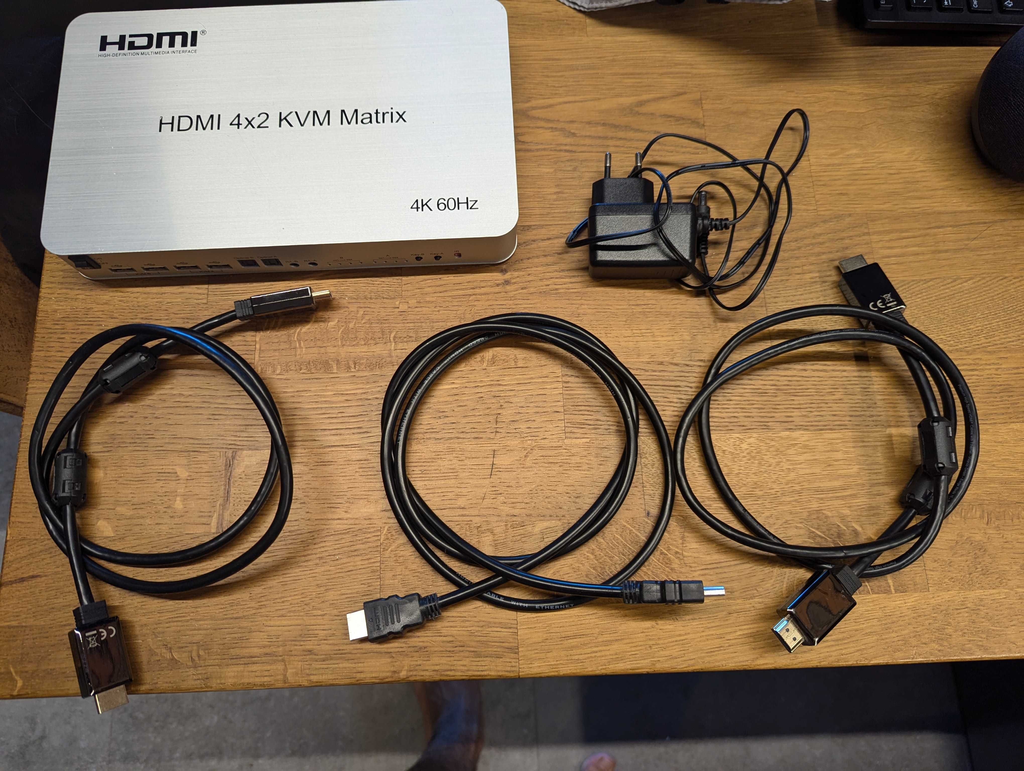 HDMI 4x2 KVM суич, 60Mhz