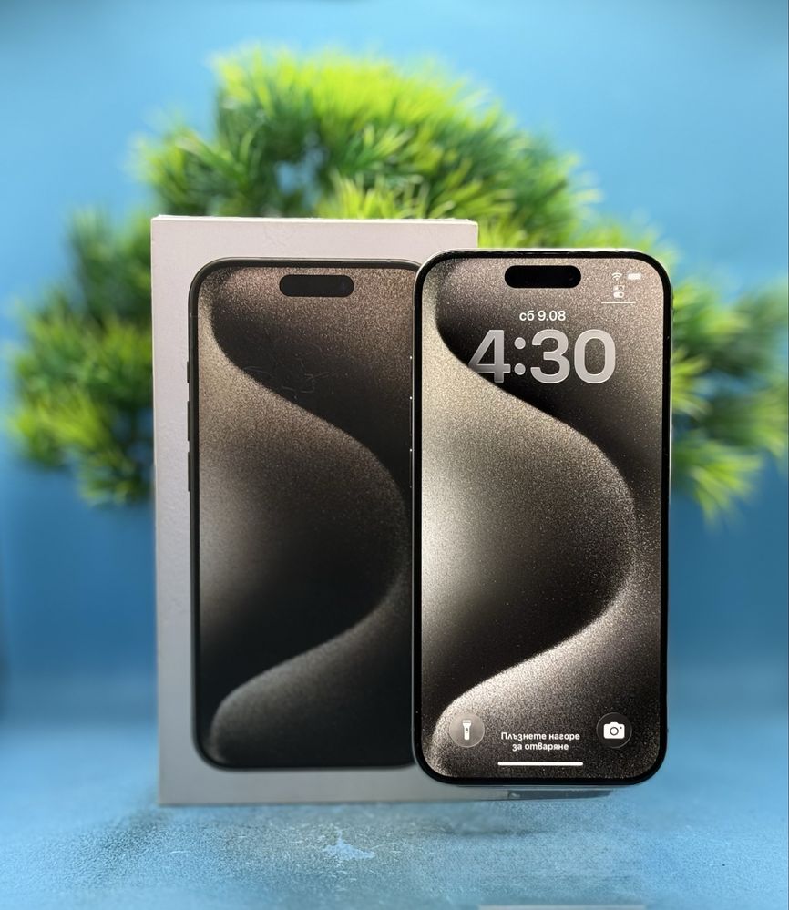 ГАРАНЦИОНЕН!!! Apple iPhone 15 Pro, 128GB, 5G, Natural Titanium