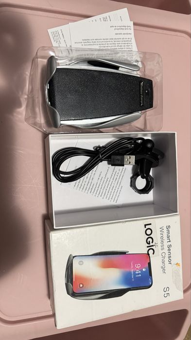 Suport Incarcator Telefon Auto Wireless Smart Sensor S5