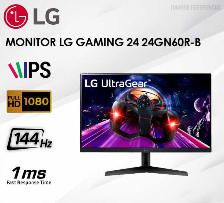 НОВЫЙ! Игровой Монитор LG 24GN60R (24"/FHD/IPS/1ms/144Hz) Гарантия!