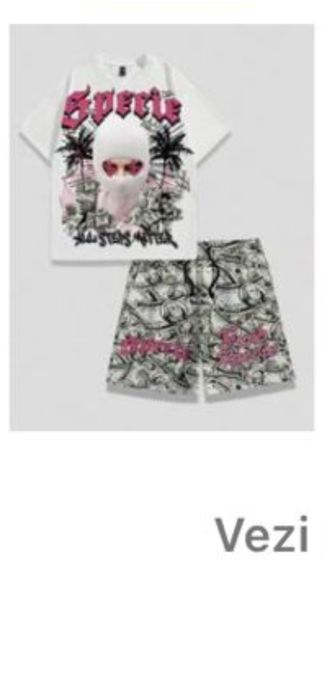 Vând set tricou XL + pantaloni scurți XL Noi