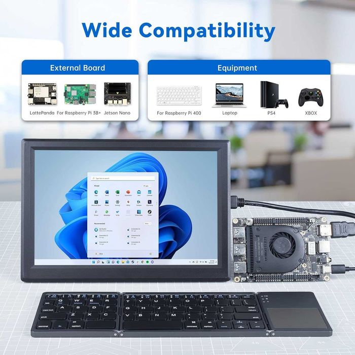 SunFounder 10.1" IPS екран за Raspberry Pi 1280x800, КАМЕРА, екстри...