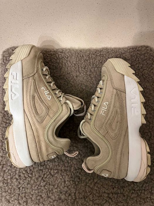 FILA обувки, бежаво / бяло
