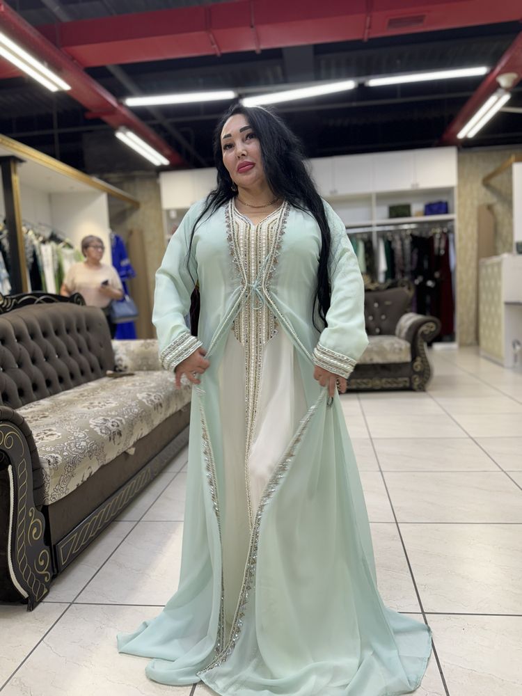 Платье двойка с накидкой Эмираты размер до 52 го