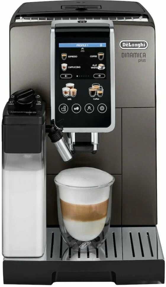 Кофемашина Dinamica Plus ECAM380.95.TB с 2 капучинаторами