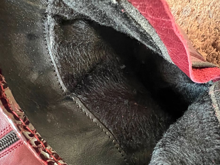 Боти/ бордо, червени