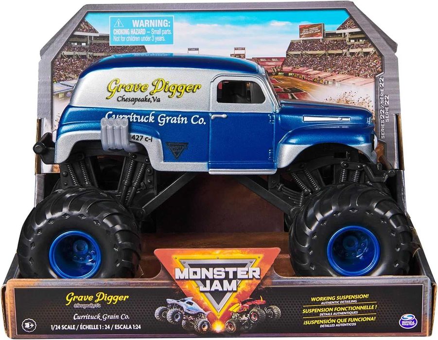 Бъги Monster Jam кола 1:24 El Toro Loco Grave Digger 2 цвята