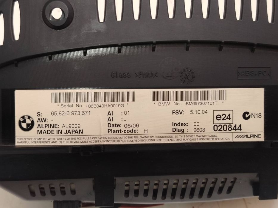 Display Idrive joystick Ccc E90 E91 E92 Seria 3 E87