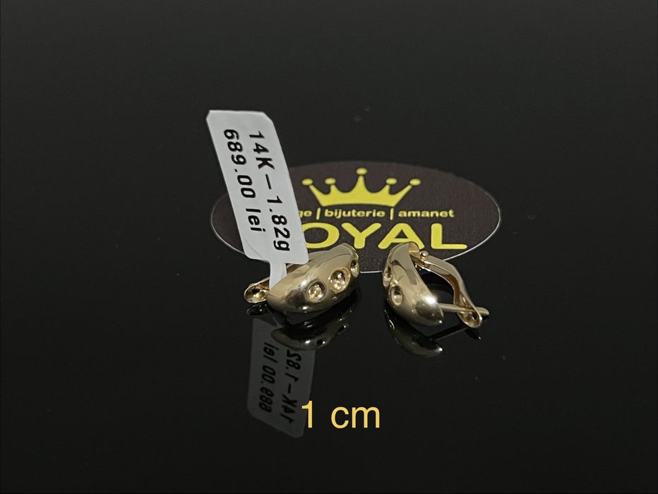 Bijuteria Royal CB : Cercei dama aur 14k 1,82gr