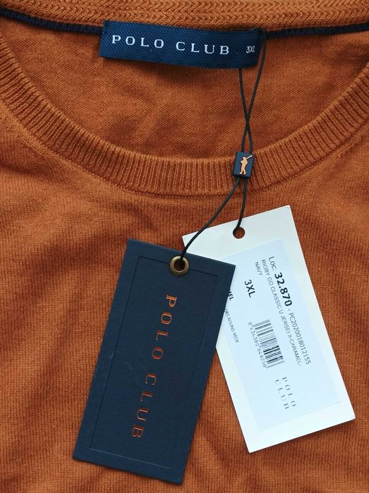 Polo Club Нов голям размер мъжки пуловер