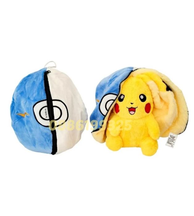 Трансформираща се Плюшена играчка Пикачу Pokémon Pikachu играчка