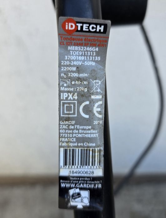 Mașină de tuns iarba electrică – stare necunoscută
