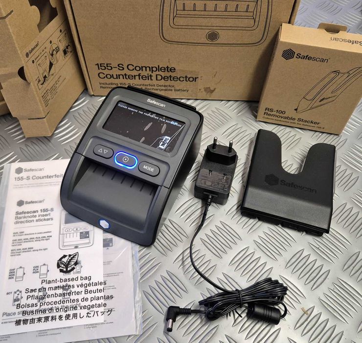 Детектор за фалшиви банкноти Safescan 155-S (G2) + батерия