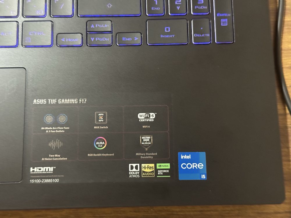 Asus TUF GAMING F17 Ноутбук, laptop, computer