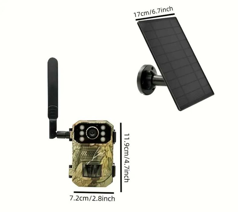 Cameră de supraveghere 4G Solară – Full HD 4K Control de pe Telefon