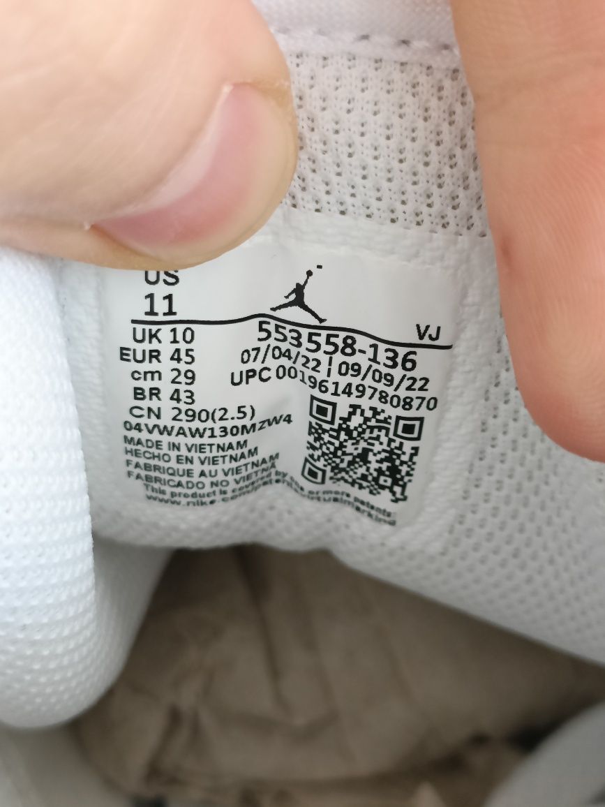 Nike Air Jordan 1 Low номер 45 код 61A