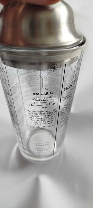 Нов шейкър за шотове и коктейли от стъкло с рецепти