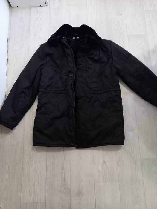 Полушубок мужской новый черното цвета размер 58-60 цена 11 тыс