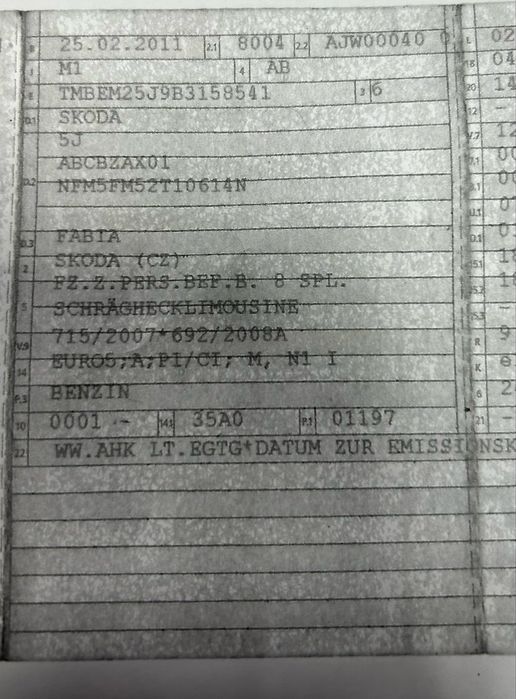 Avariat Skoda Fabia 1.2TSi 83cp 2011 euro 5 90.000km