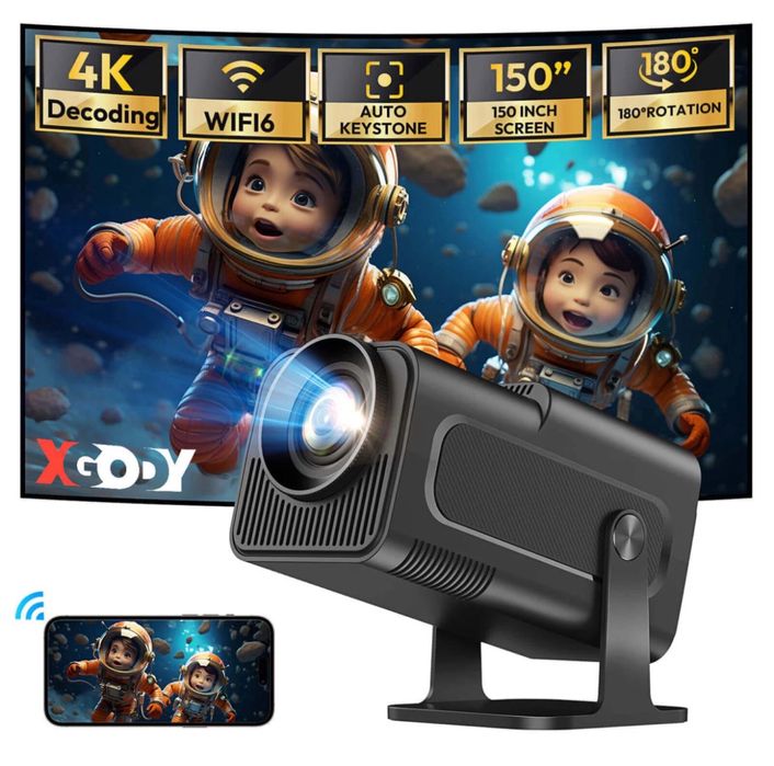 XGODY Gimbal 5 Full HD 1080P проектор