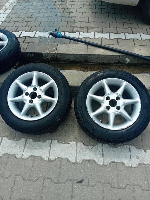 Jante aliaj +anvelope de vară. 2 goodyear, 2 semperit. 175 65 14.
