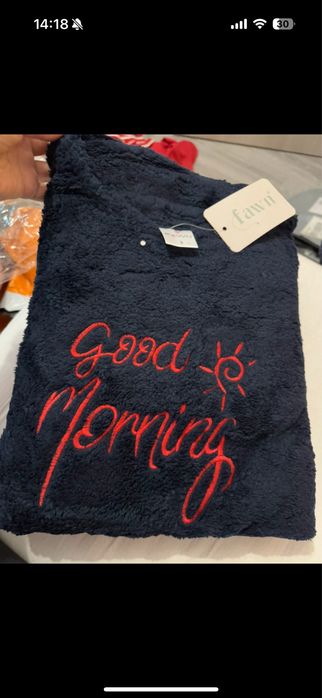 Set pijama groasa 2 piese, marimea S