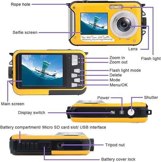 Подводна камера Full HD 2.7K 48MP, Wpcy-1