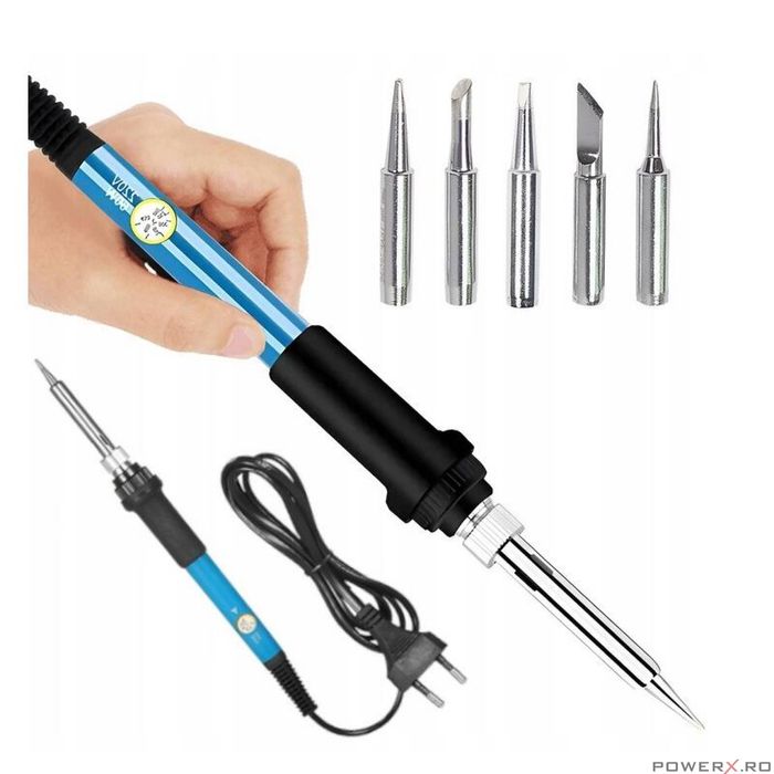 Kit profesional pentru lipit, letcon, putere 60 W, temperatura