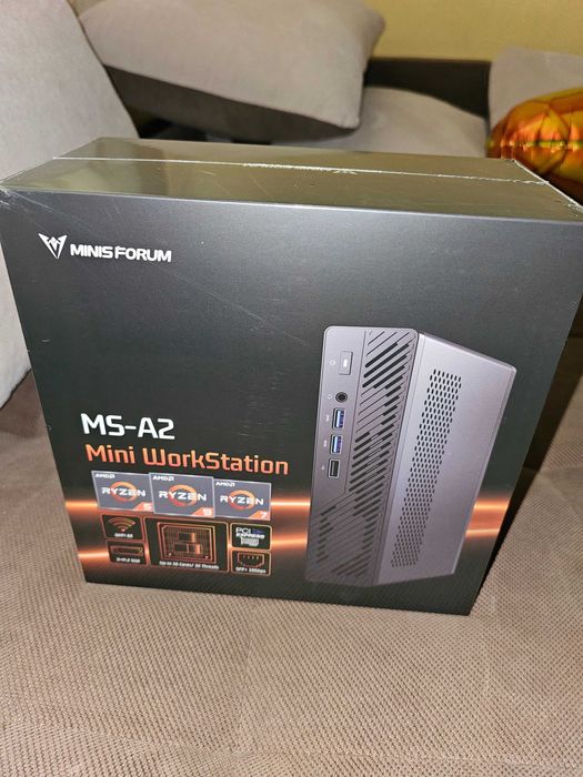 Чисто Нов, Запечатан Mini PC: MINISFORUM MS-A2 с Ryzen™ 9 7945HX