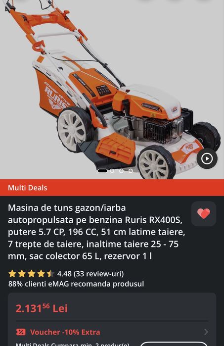 Masina tuns iarba Ruris
