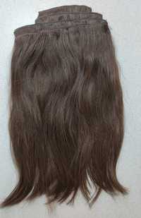 Славянска естествена коса,светло кестенява  -небоядисвана