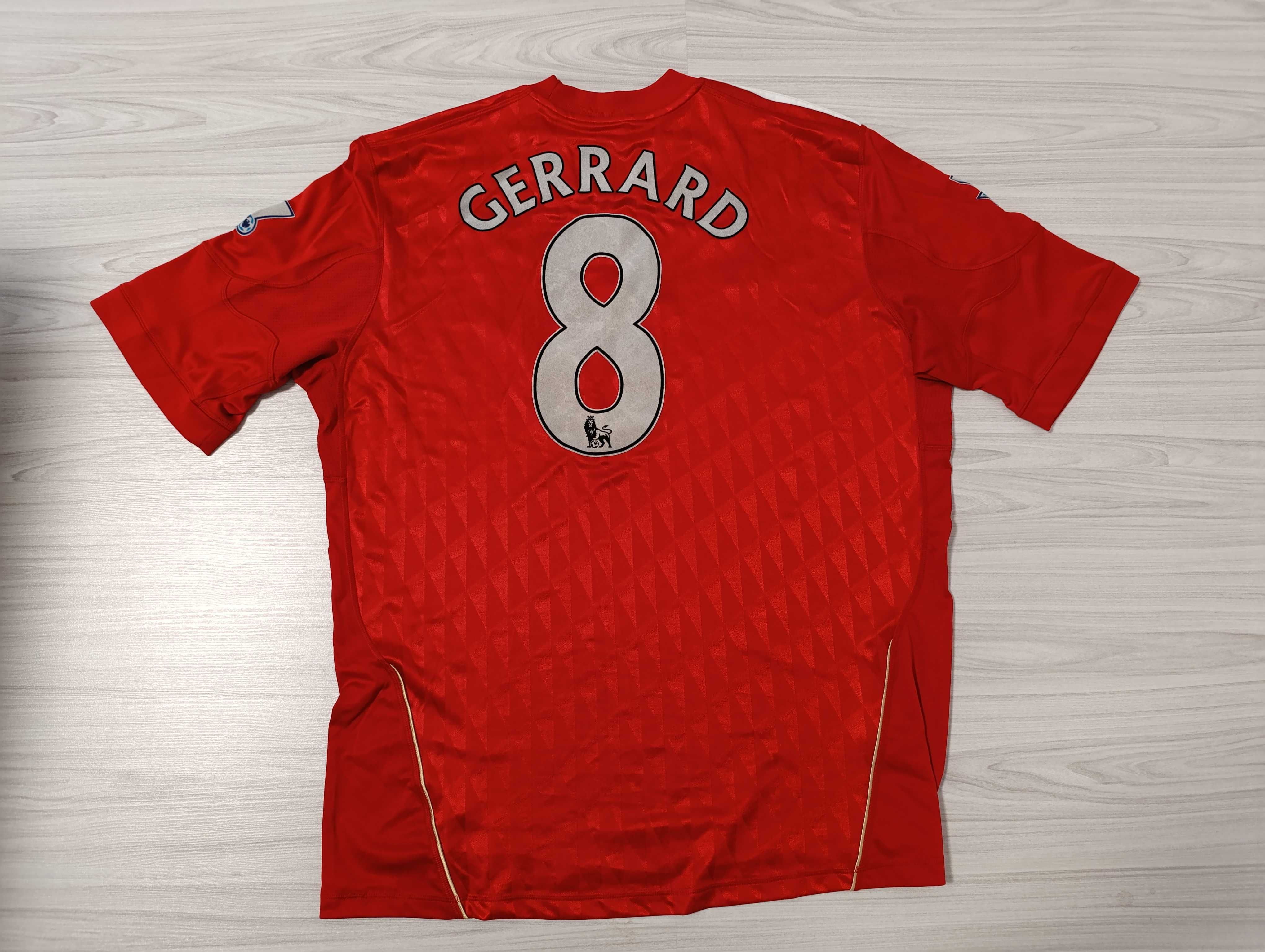 Adidas Liverpool 2010 2012 #8 Gerrard''оригинална мъжка тениска ХЛ раз